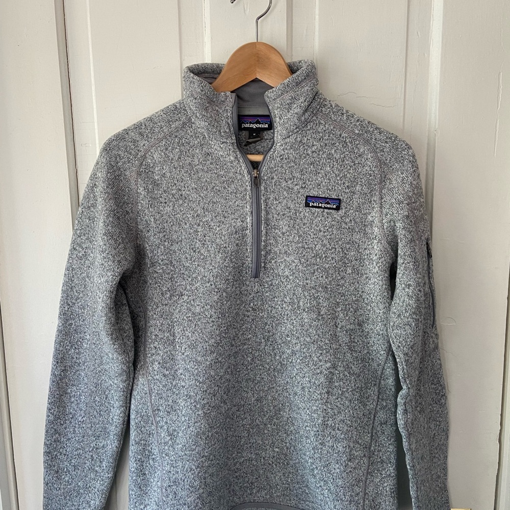 Patagonia better sweater 1/4 zip grey women’s M